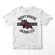 Jaxon Lee Night Riders - Skull Rider Coloured Print - T-shirt