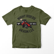 Jaxon Lee Night Riders - Skull Rider Coloured Print - T-shirt