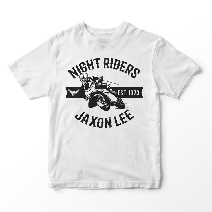 Jaxon Lee Night Riders - Skull Rider Black Print - T-shirt