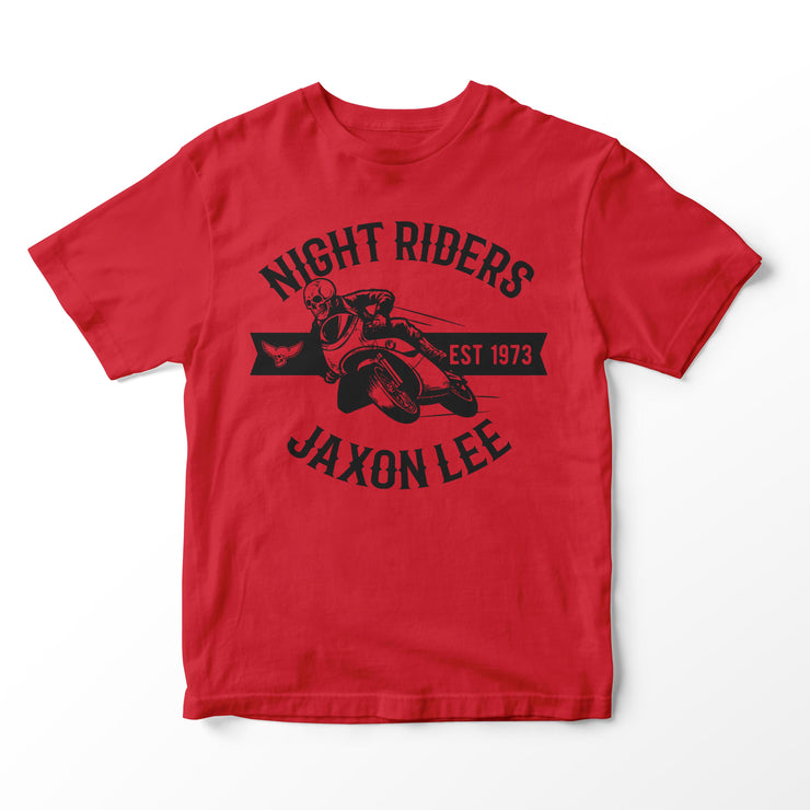 Jaxon Lee Night Riders - Skull Rider Black Print - T-shirt