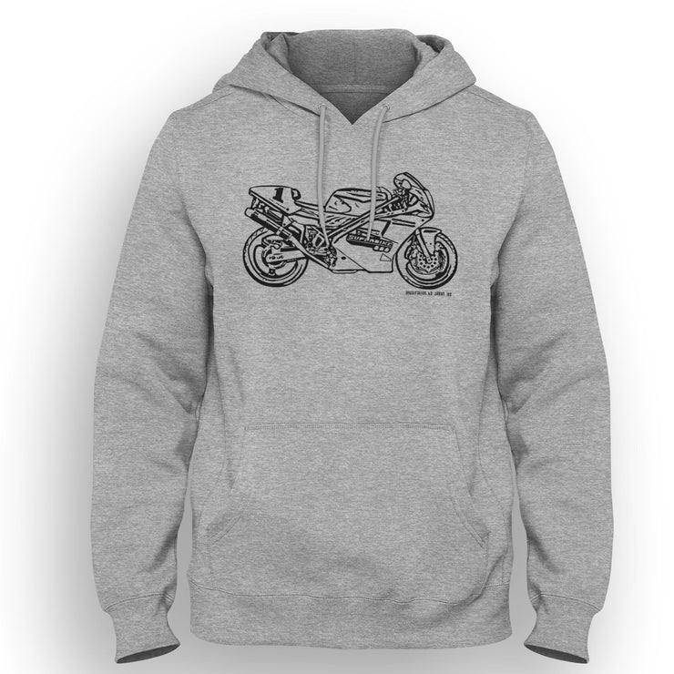 JL Illustration For A Ducati Superbike 888 Motorbike Fan Hoodie