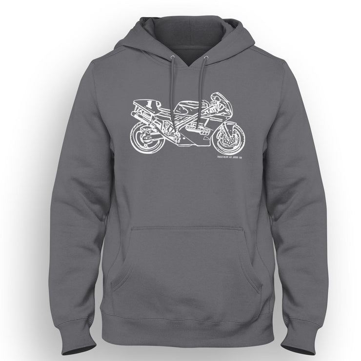 JL Illustration For A Ducati Superbike 888 Motorbike Fan Hoodie