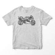 JL Illustration For A Ducati Superbike 888 Motorbike Fan T-shirt