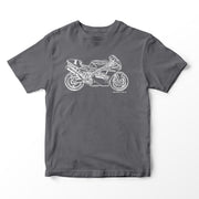 JL Illustration For A Ducati Superbike 888 Motorbike Fan T-shirt