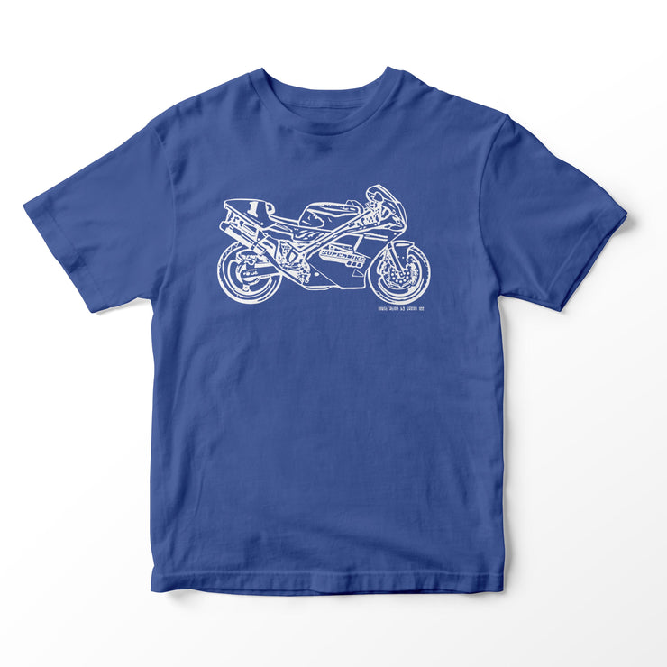 JL Illustration For A Ducati Superbike 888 Motorbike Fan T-shirt