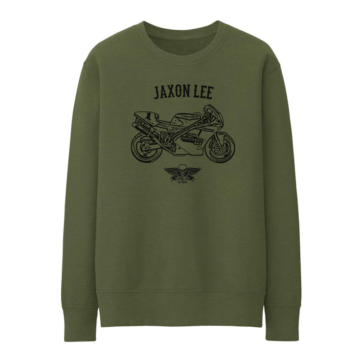 JL Basic Illustration for a Ducati Superbike 888 Motorbike fan Jumper