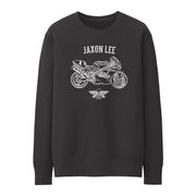 JL Basic Illustration for a Ducati Superbike 888 Motorbike fan Jumper