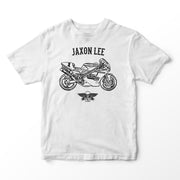 JL Basic Illustration for a Ducati Superbike 888 Motorbike fan T-shirt