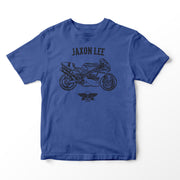 JL Basic Illustration for a Ducati Superbike 888 Motorbike fan T-shirt