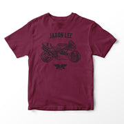 JL Basic Illustration for a Ducati Superbike 888 Motorbike fan T-shirt