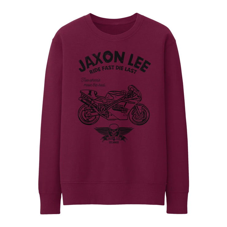 JL Ride Illustration for a Ducati Superbike 888 Motorbike fan Jumper