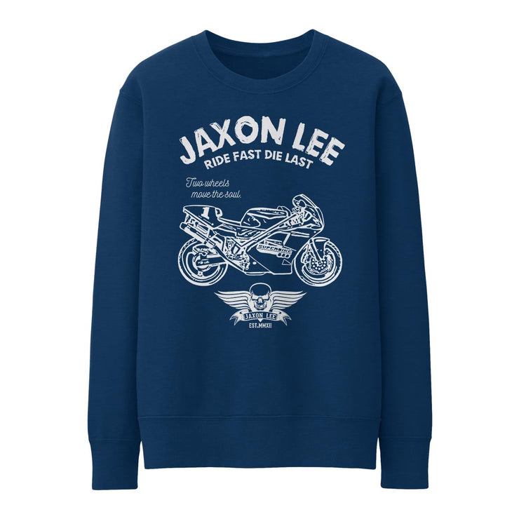 JL Ride Illustration for a Ducati Superbike 888 Motorbike fan Jumper