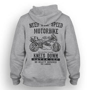 JL Speed Illustration For A Ducati Superbike 888 Motorbike Fan Hoodie