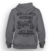 JL Speed Illustration For A Ducati Superbike 888 Motorbike Fan Hoodie