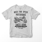 JL Speed Illustration for a Ducati Superbike 888 Motorbike fan T-shirt