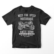 JL Speed Illustration for a Ducati Superbike 888 Motorbike fan T-shirt