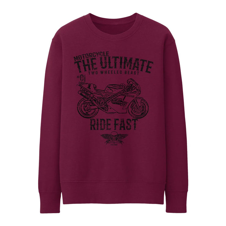 JL Ultimate Illustration for a Ducati Superbike 888 Motorbike fan Jumper