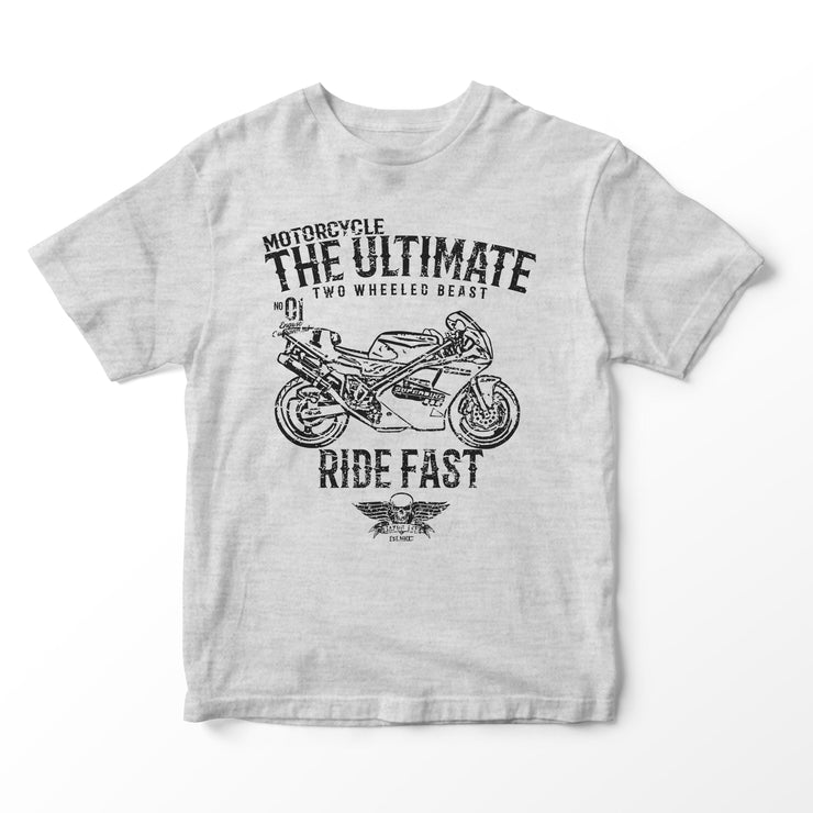 JL Ultimate Illustration for a Ducati Superbike 888 Motorbike fan T-shirt