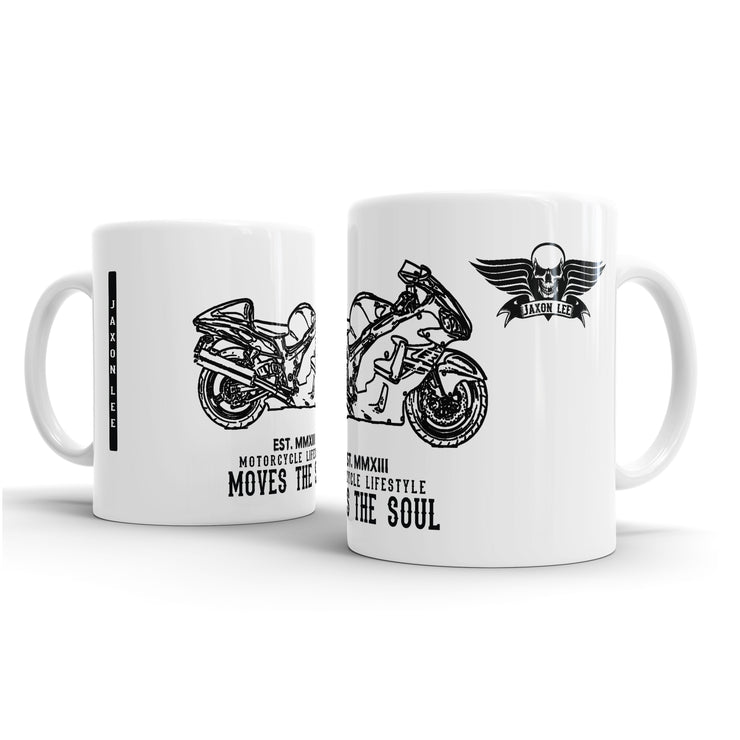 JL Illustration For A Suzuki Hayabusa GSX 1300R Motorbike Fan – Gift Mug