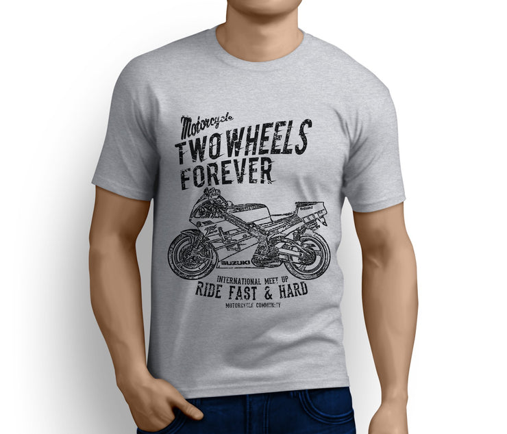 RH Illustration For A Suzuki RGV 250 Motorbike Fan T-shirt - Jaxon lee