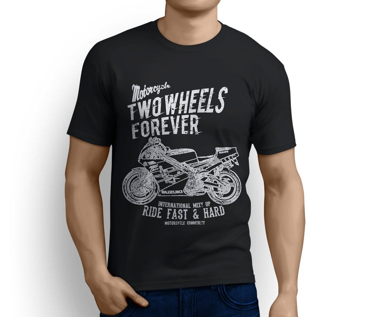 RH Illustration For A Suzuki RGV 250 Motorbike Fan T-shirt - Jaxon lee