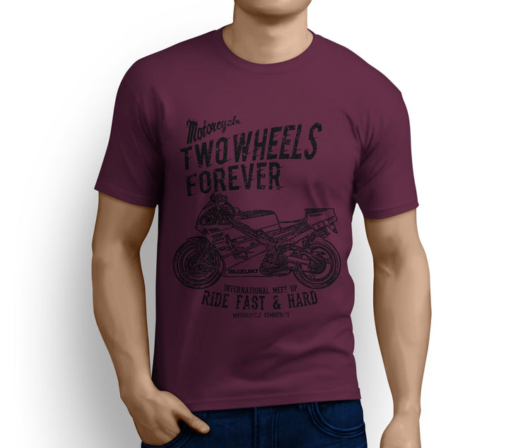 RH Illustration For A Suzuki RGV 250 Motorbike Fan T-shirt - Jaxon lee