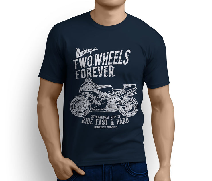 RH Illustration For A Suzuki RGV 250 Motorbike Fan T-shirt - Jaxon lee