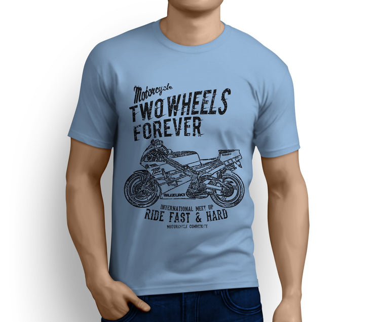 RH Illustration For A Suzuki RGV 250 Motorbike Fan T-shirt - Jaxon lee