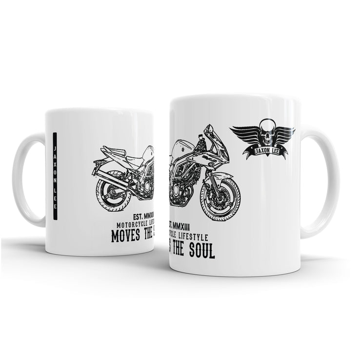 JL Illustration For A Suzuki SV650S Motorbike Fan – Gift Mug