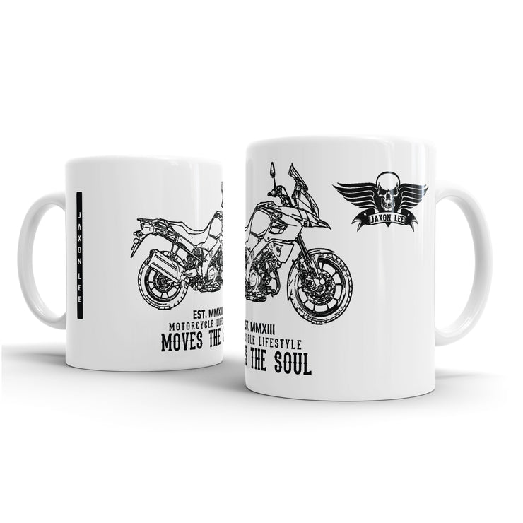 JL Illustration For A Suzuki V Strom 1000 2016 Motorbike Fan – Gift Mug