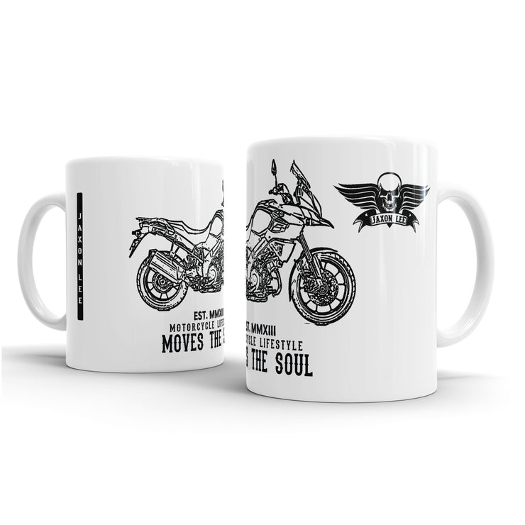 JL Illustration For A Suzuki V Strom 1000 ABS 2015 Motorbike Fan – Gift Mug