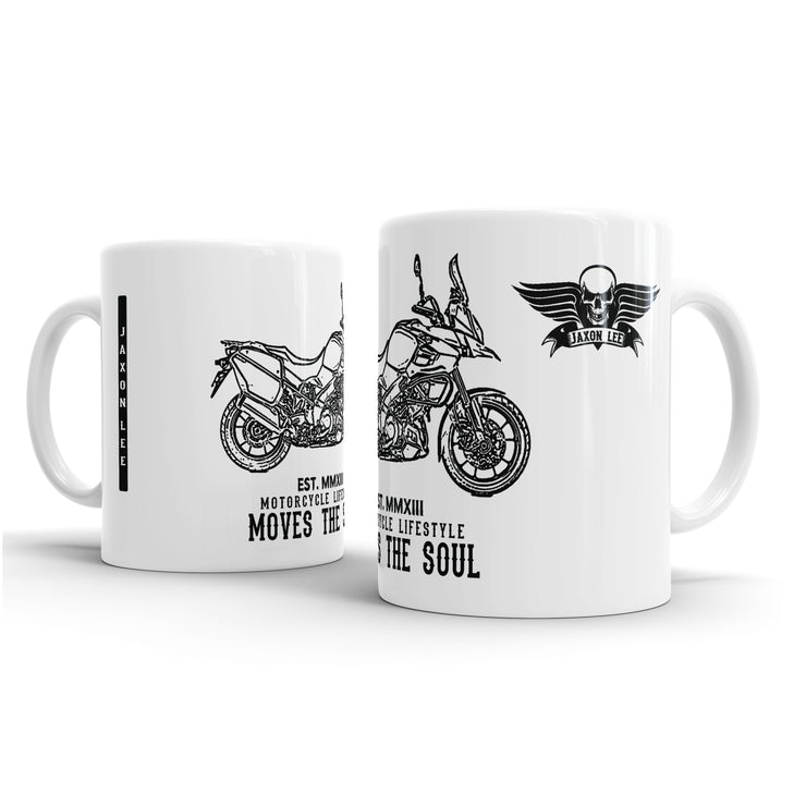 JL Illustration For A Suzuki V Strom 1000 ABS Adventure 2015 Motorbike Fan – Gift Mug