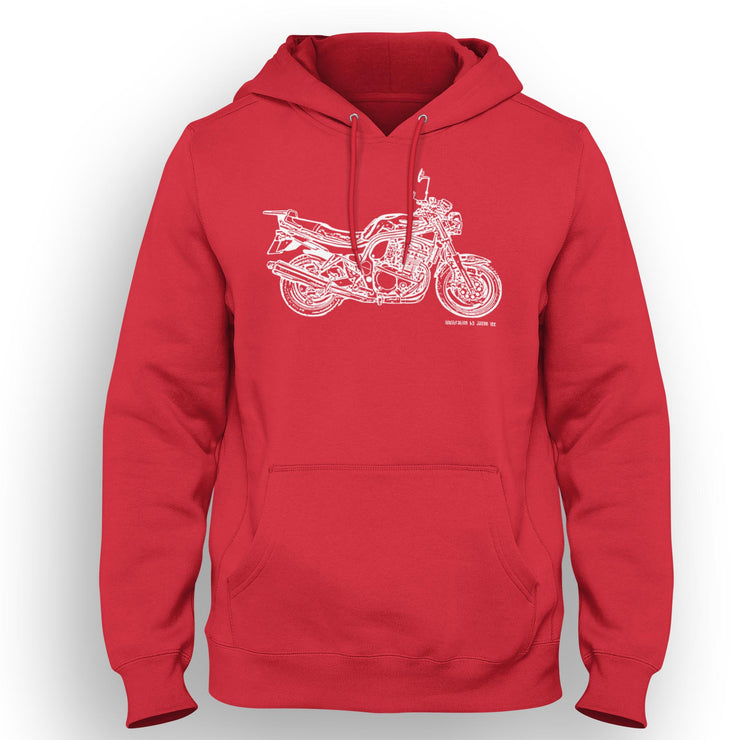 JL Illustration For A Suzuki 600 Bandit Motorbike Fan Hoodie