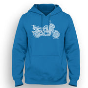 JL Illustration For A Suzuki 600 Bandit Motorbike Fan Hoodie