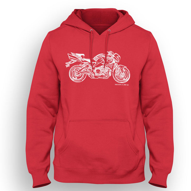 JL Illustration For A Suzuki B-King Motorbike Fan Hoodie