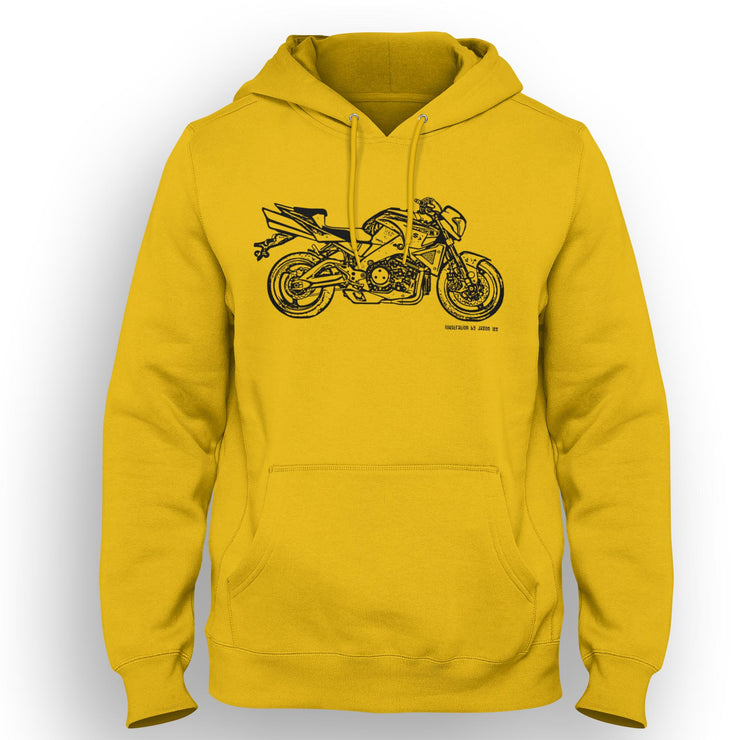 JL Illustration For A Suzuki B-King Motorbike Fan Hoodie