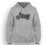 JL Illustration For A Suzuki GS 850G Motorbike Fan Hoodie