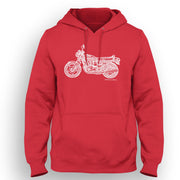 JL Illustration For A Suzuki GS 850G Motorbike Fan Hoodie