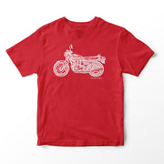 JL Illustration For A Suzuki GS 850G Motorbike Fan T-shirt