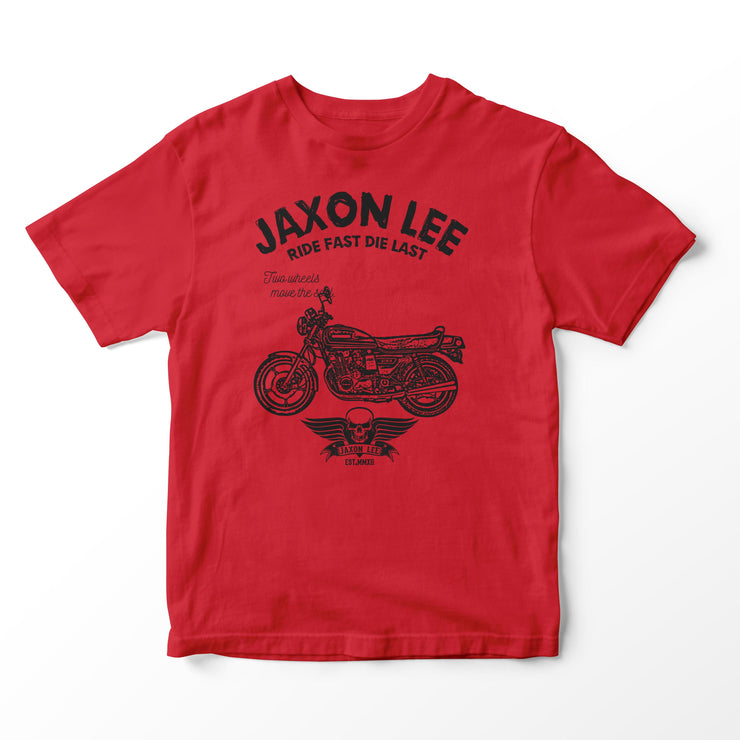 JL Ride Illustration for a Suzuki GS 850G Motorbike fan T-shirt