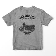 JL Ride Illustration for a Suzuki GS 850G Motorbike fan T-shirt