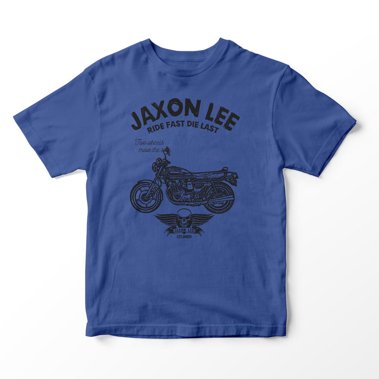 JL Ride Illustration for a Suzuki GS 850G Motorbike fan T-shirt