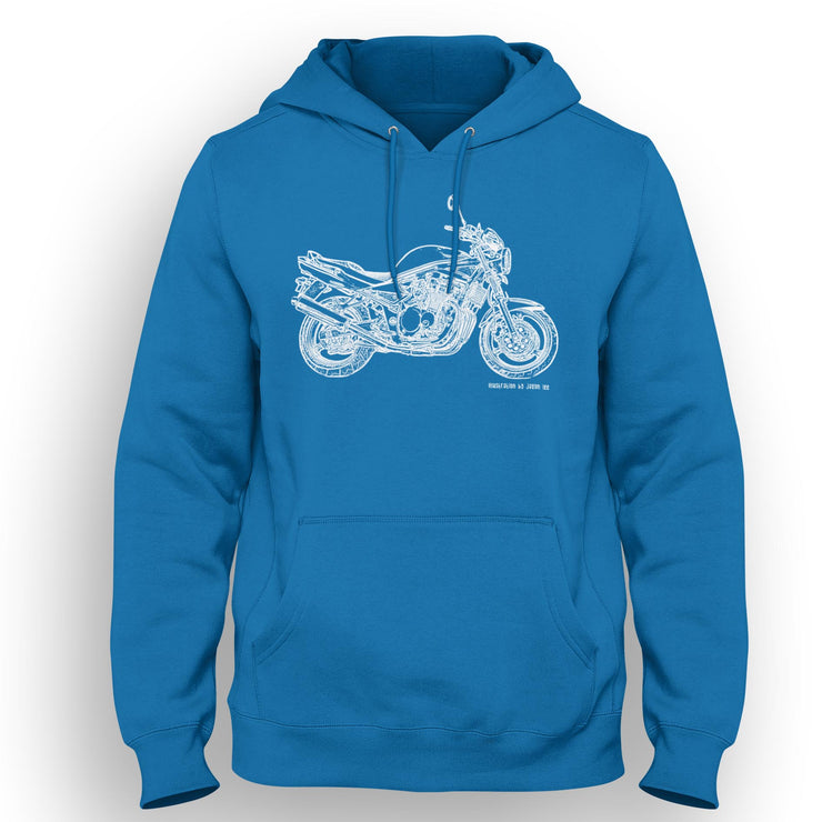 JL Illustration For A Suzuki GSF 600 Bandit Motorbike Fan Hoodie