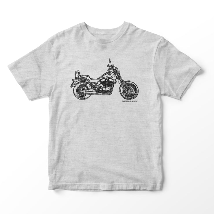 JL Illustration For A Suzuki Intruder VS1400 Motorbike Fan T-shirt