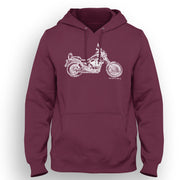 JL Illustration For A Suzuki Intruder VS1400 Motorbike Fan Hoodie