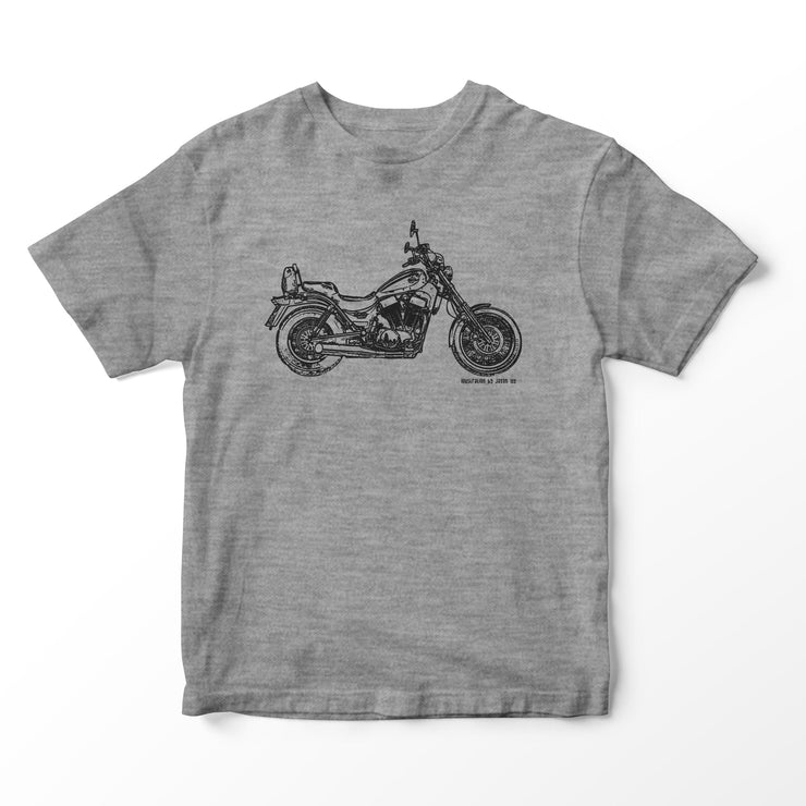 JL Illustration For A Suzuki Intruder VS1400 Motorbike Fan T-shirt