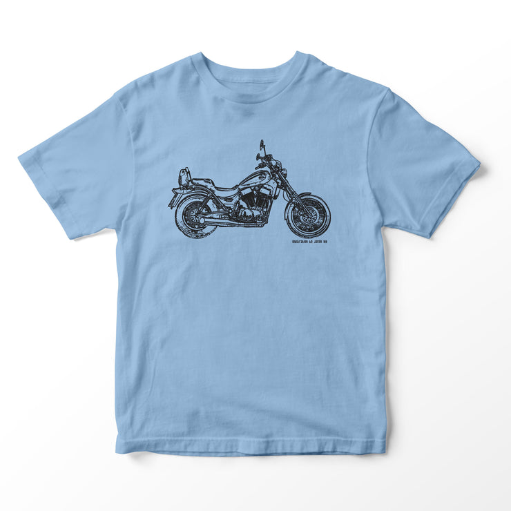 JL Illustration For A Suzuki Intruder VS1400 Motorbike Fan T-shirt