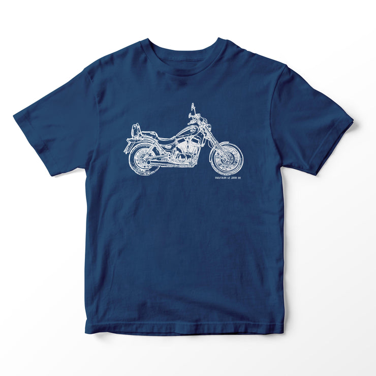 JL Illustration For A Suzuki Intruder VS1400 Motorbike Fan T-shirt