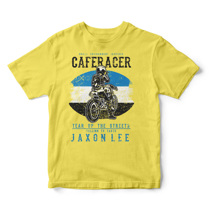 JL Tear up the Streets Estonia Cafe Racer Motorbike - T-shirt