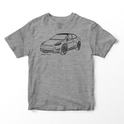 JL Illustration For A Tesla Model Y Motorcar Fan T-shirt